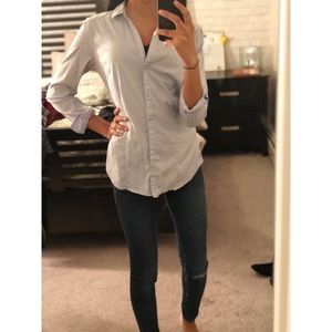 Light blue button up dress shirt
